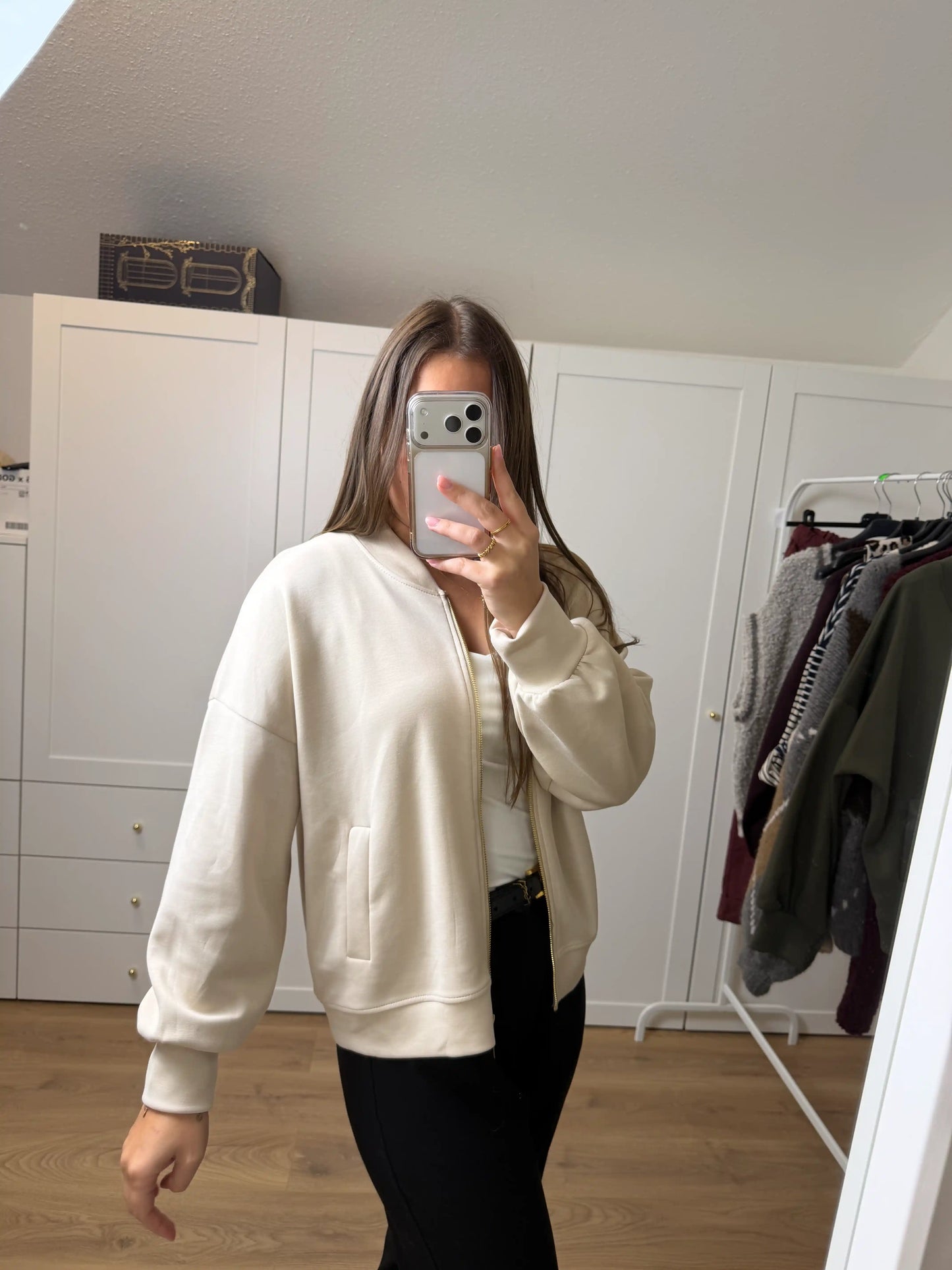 Zippjacke "Urban" Beige