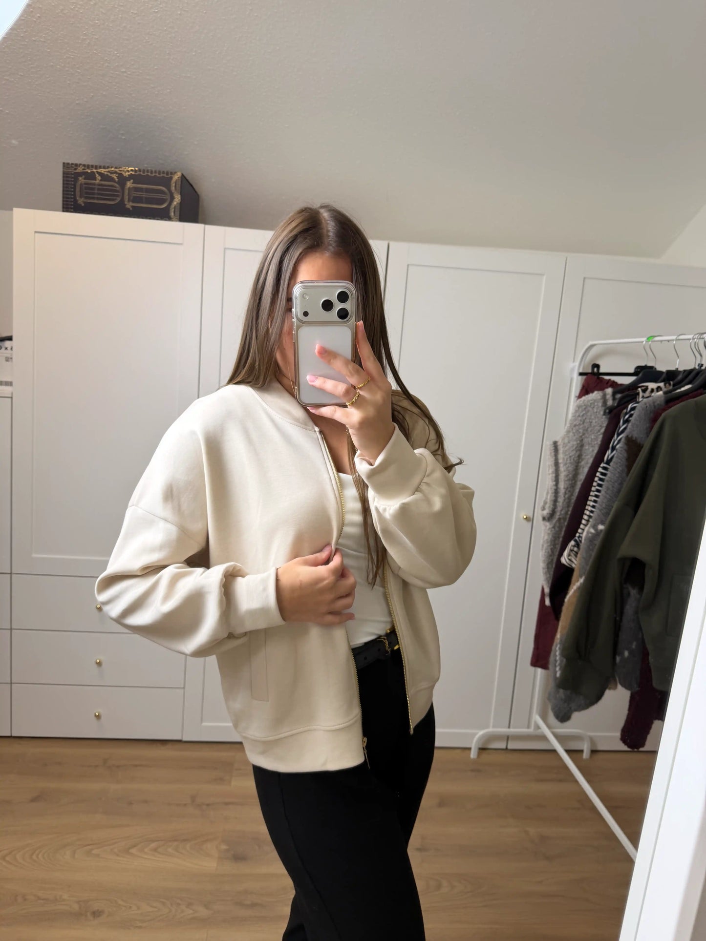 Zippjacke "Urban" Beige