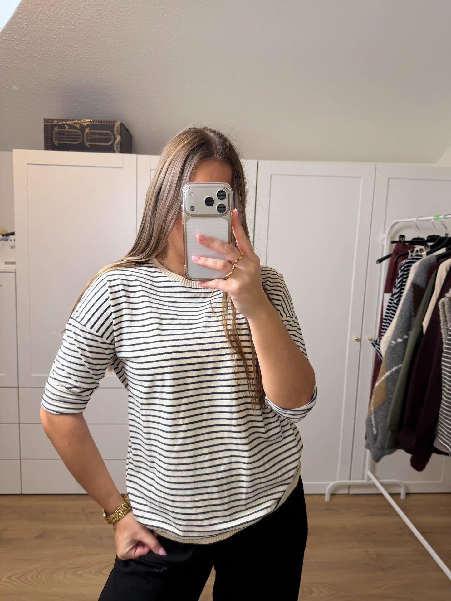 Langarmshirt "Everyday" Beige