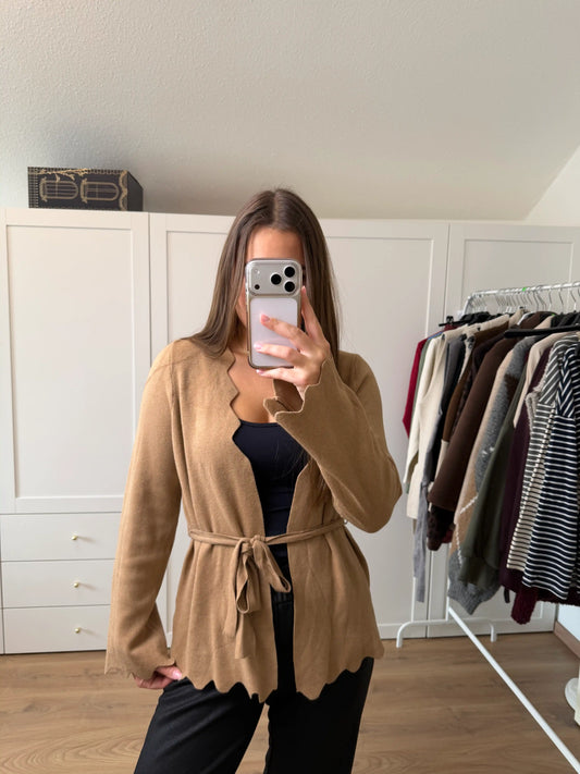 Cardigan "Wave" Camel