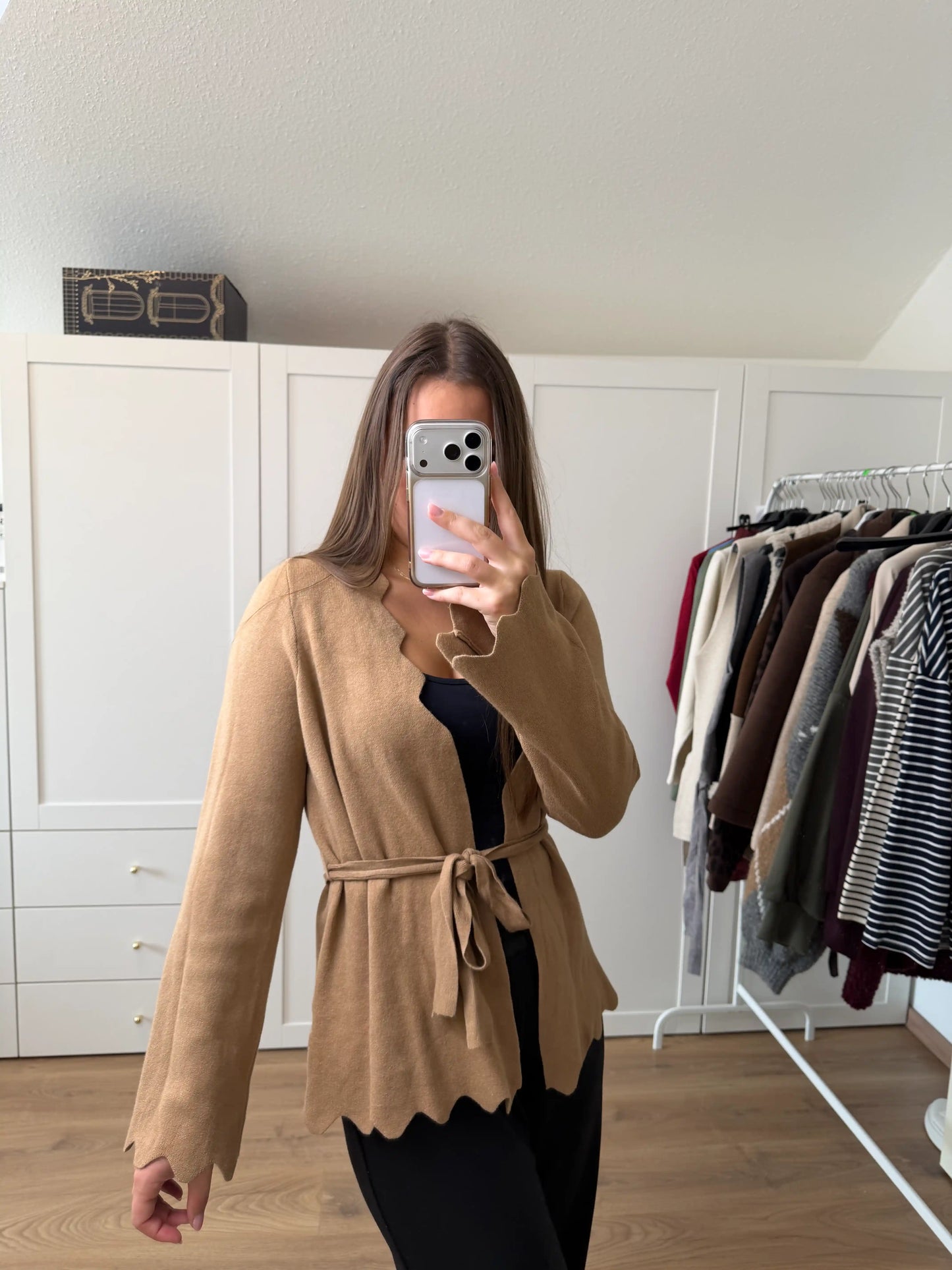 Cardigan "Wave" Camel