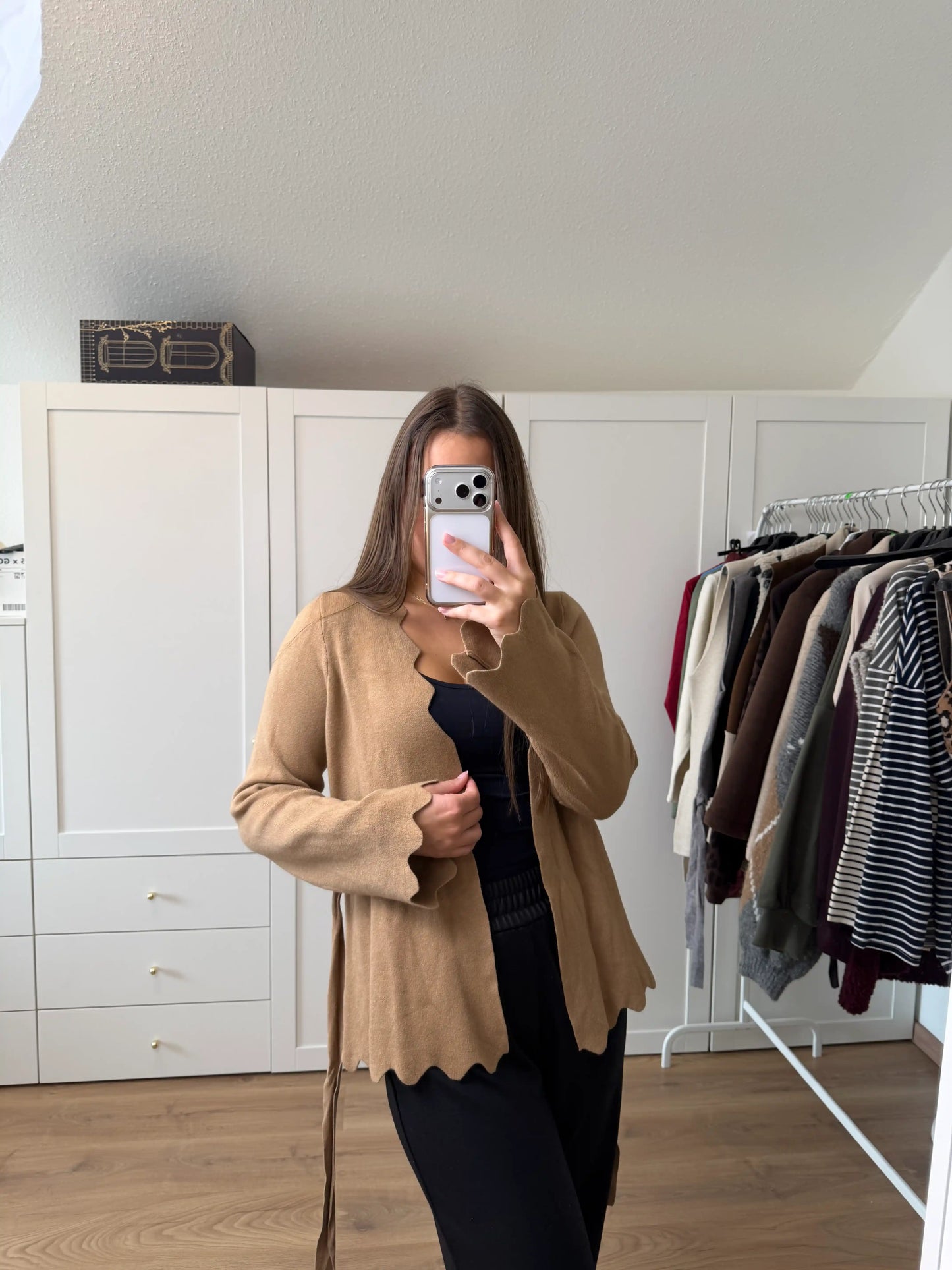 Cardigan "Wave" Camel