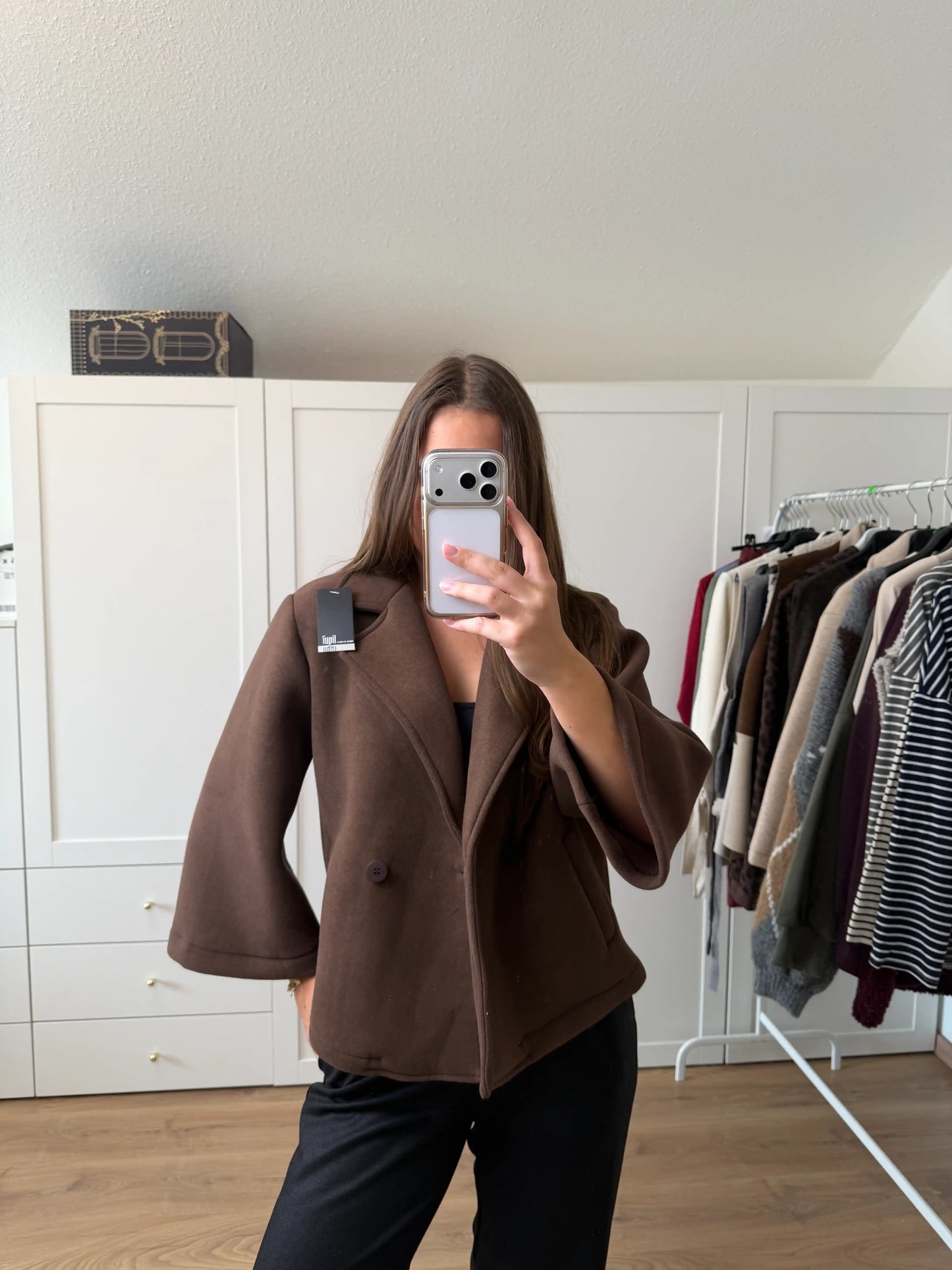 Jacke "Soft" Schokobraun