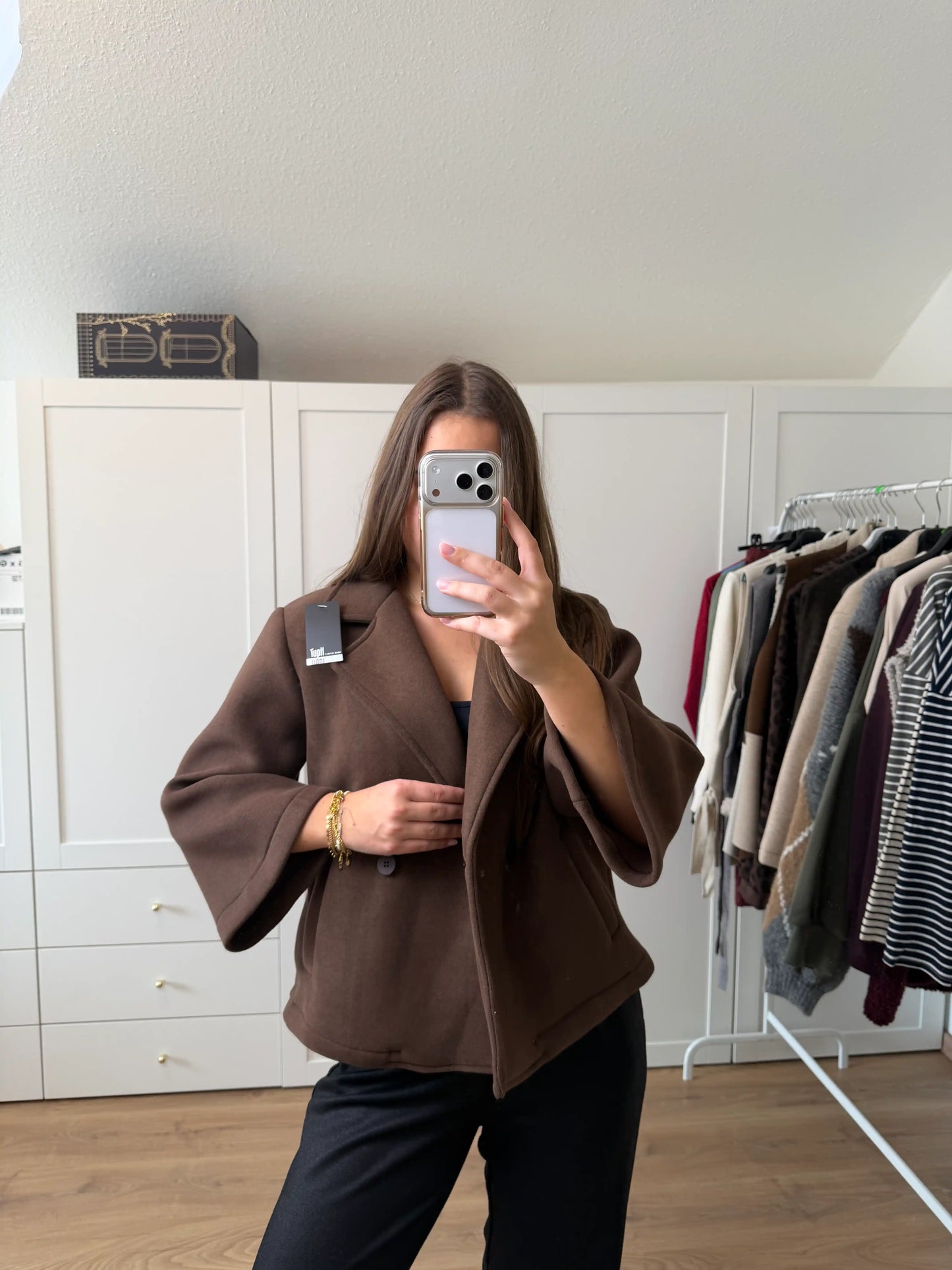 Jacke "Soft" Schokobraun