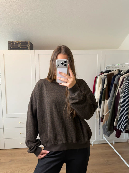 Pullover "Cozystripe" Schokobraun