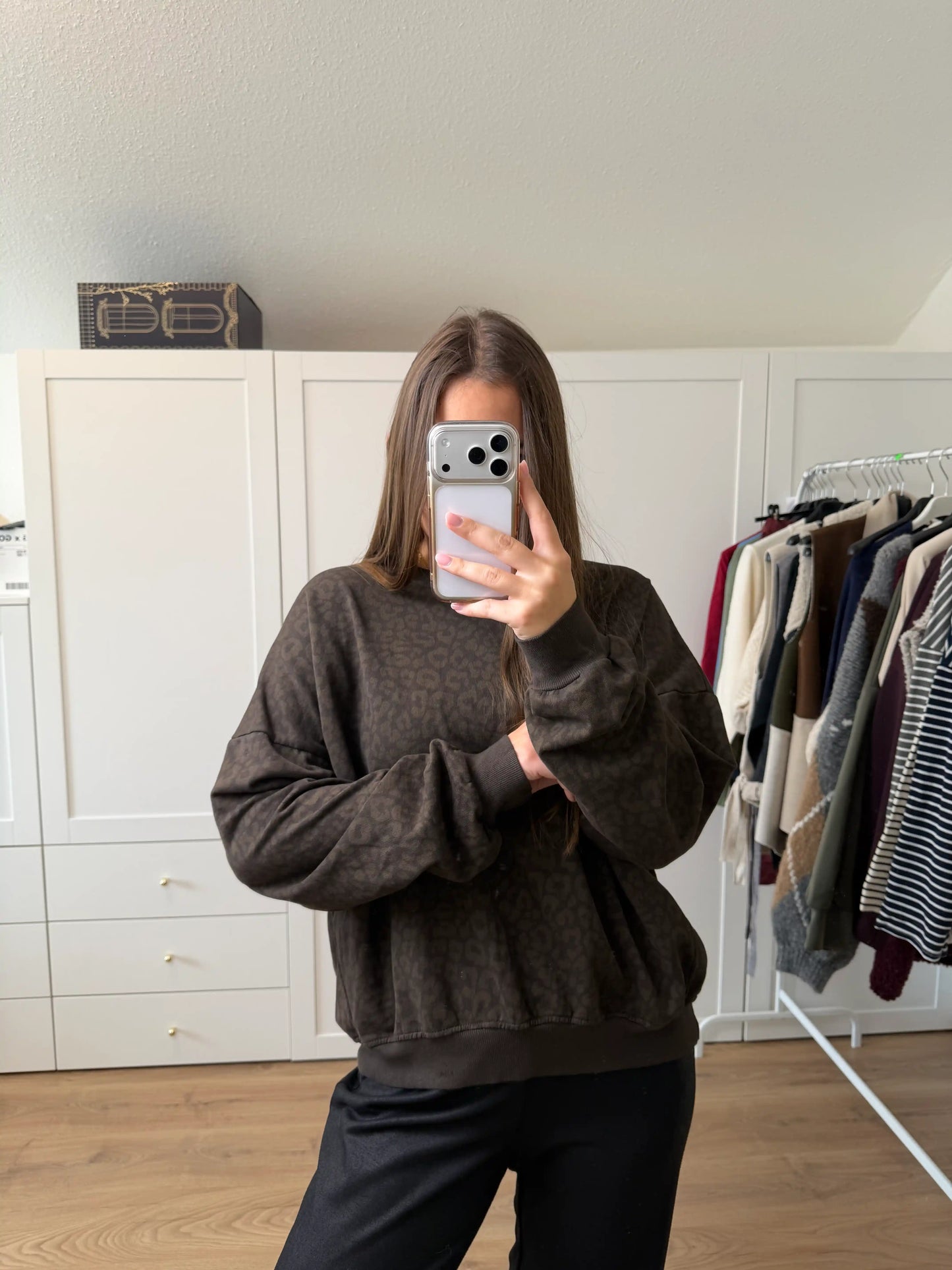 Pullover "Cozystripe" Schokobraun