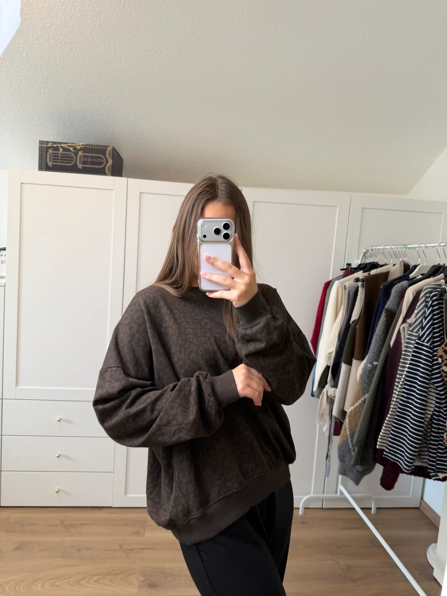 Pullover "Cozystripe" Schokobraun