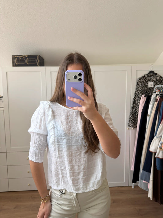 Bluse "Light Ruffle" Weiß