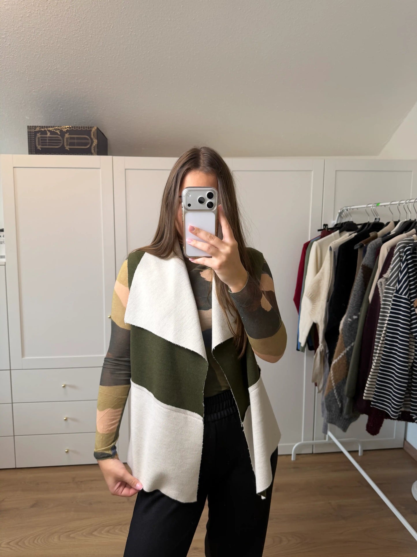 Gilet "Soft-Edge" Olivegrün