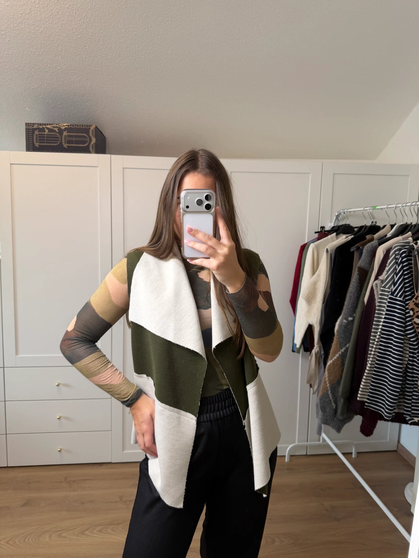 Gilet "Soft-Edge" Olivegrün