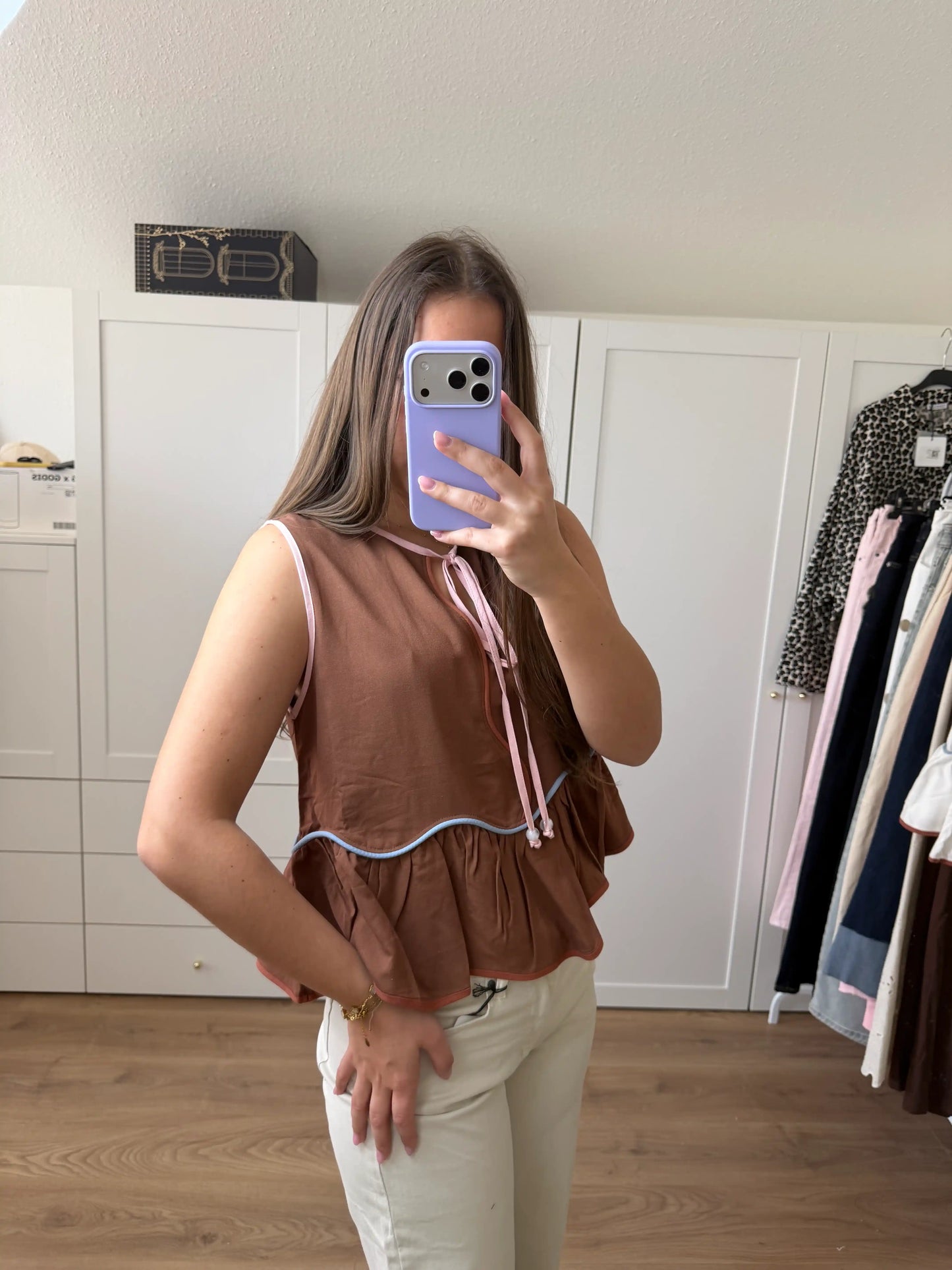 Top "Front Tie" Braun