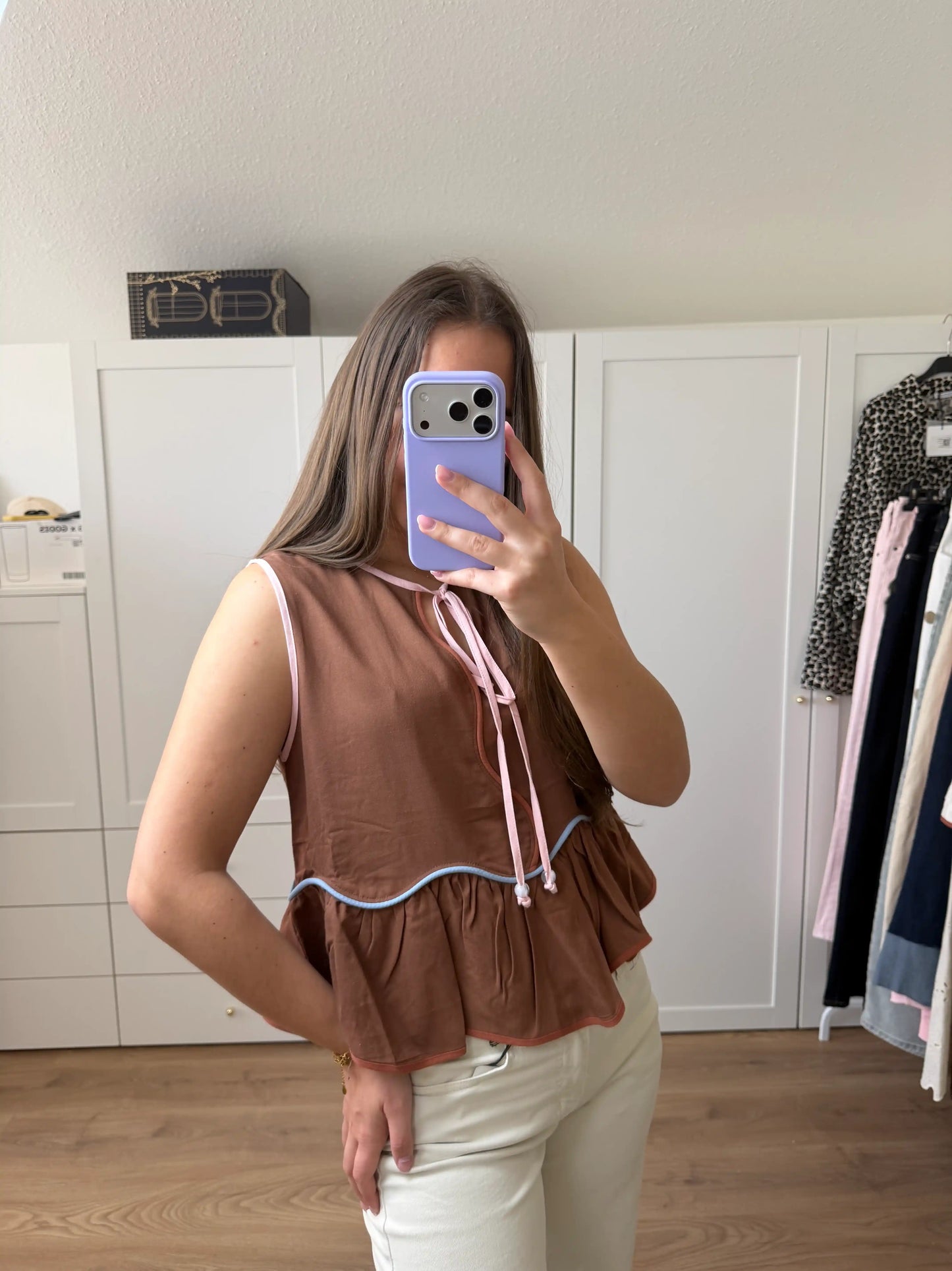 Top "Front Tie" Braun