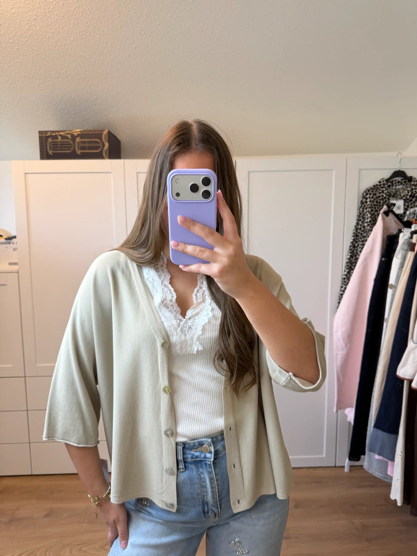 Oberteil "Soft Open" Beige