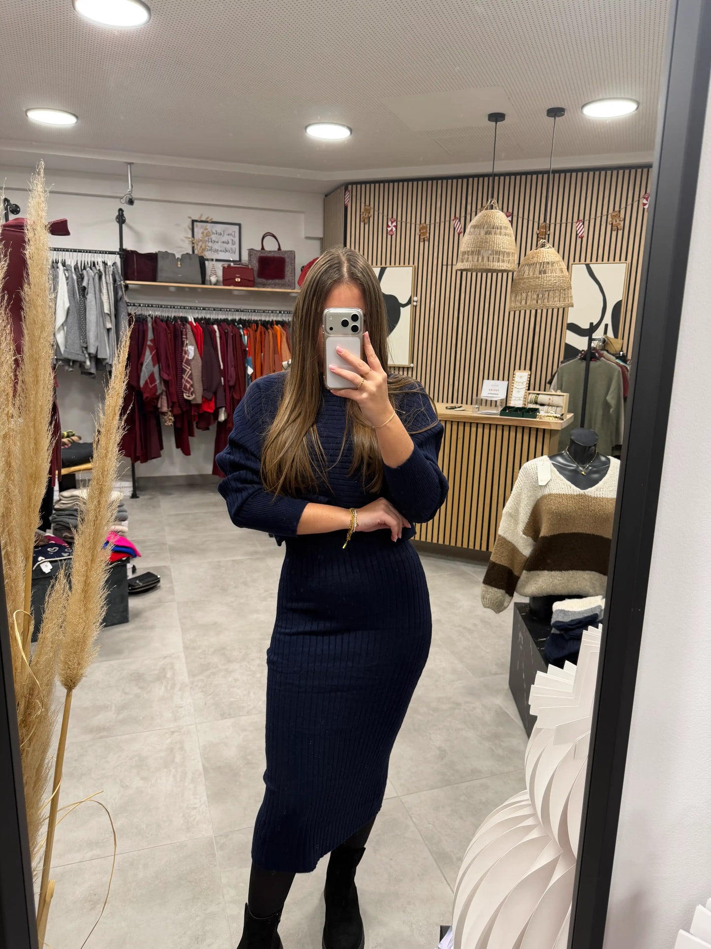 Strickkleid "2-teilig" Dunkelblau