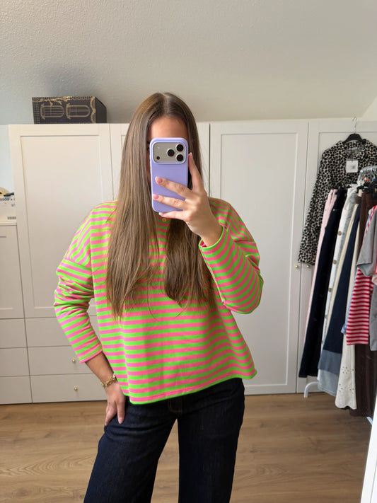 Longsleeve "Candy Stripe" Grün