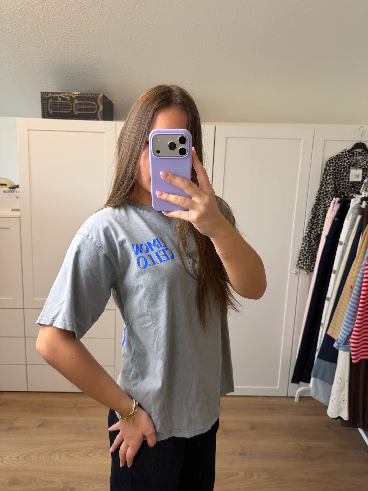 T-Shirt "Limoncello" Grau