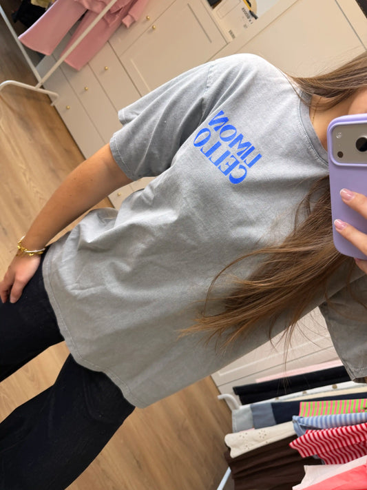 T-Shirt "Limoncello" Grau