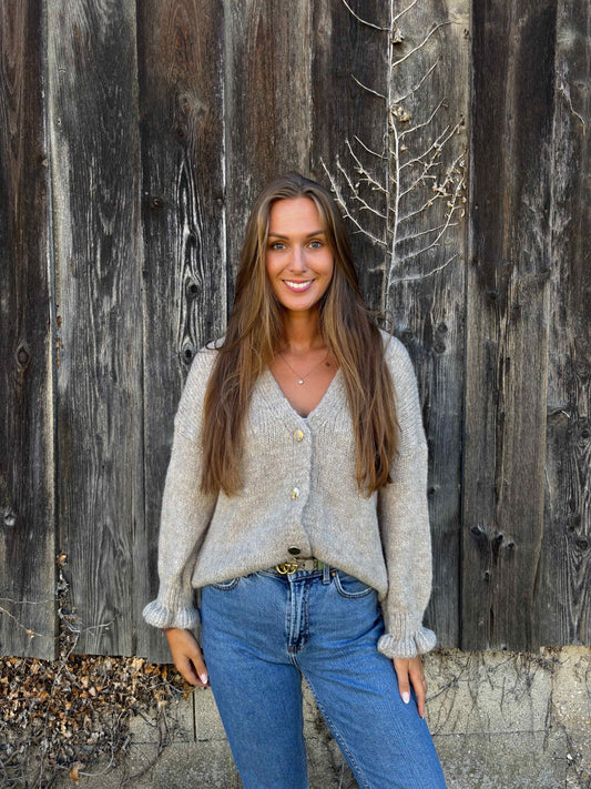 Cardigan "Malio" Taupe