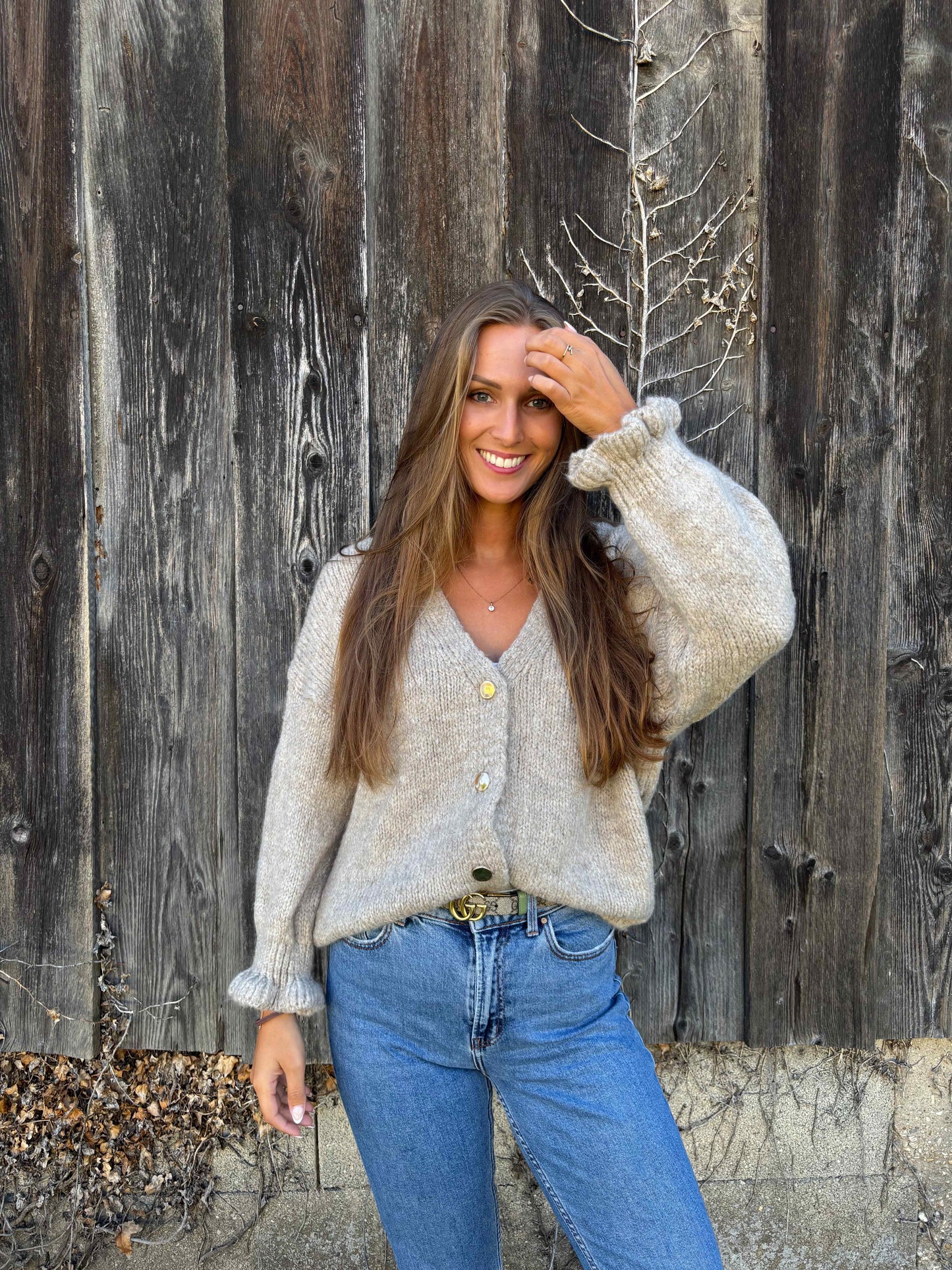 Cardigan "Malio" Taupe