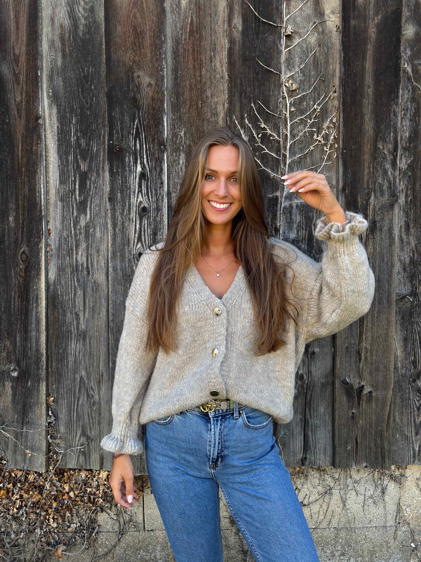 Cardigan "Malio" Taupe
