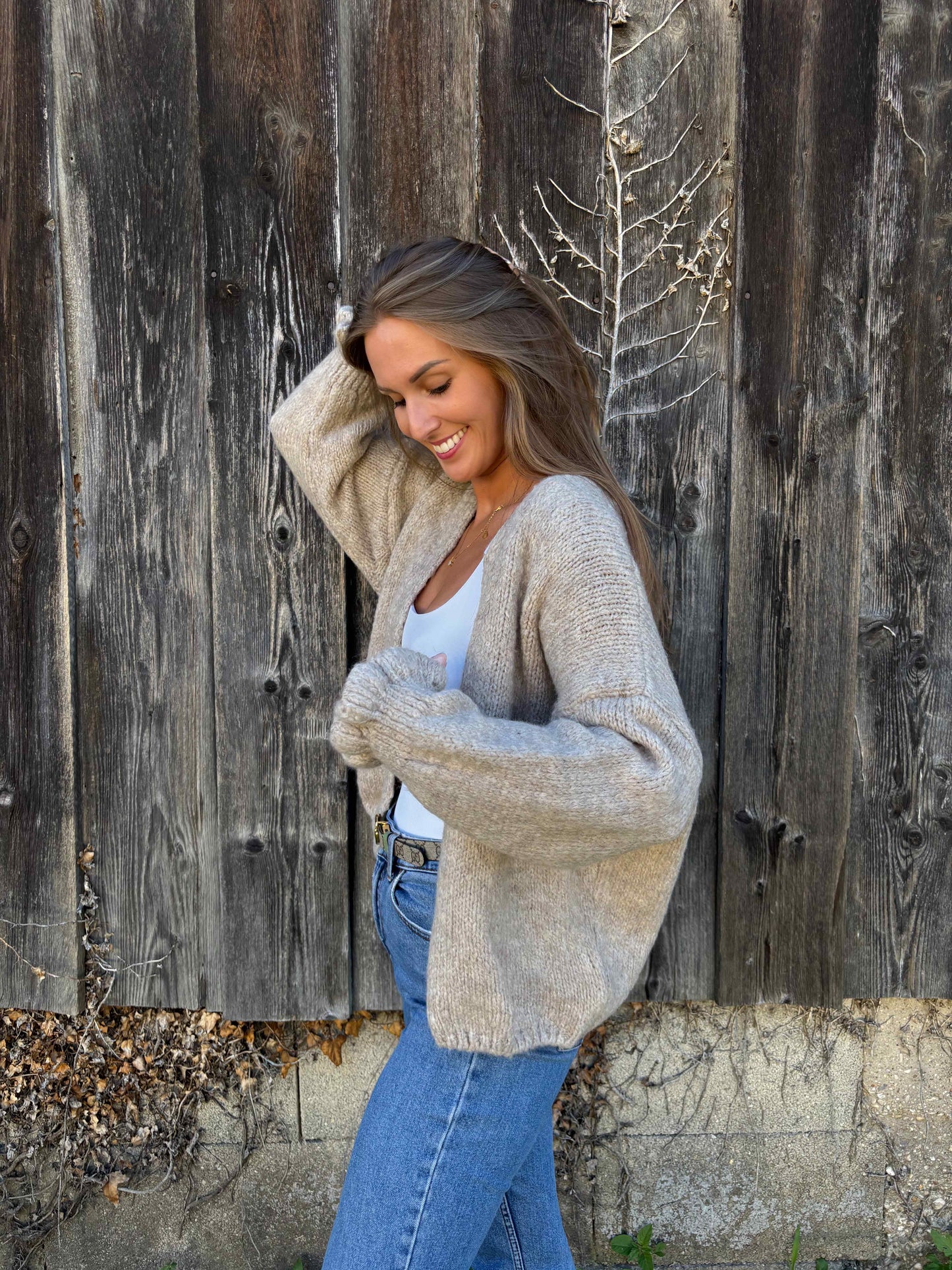 Cardigan "Malio" Taupe