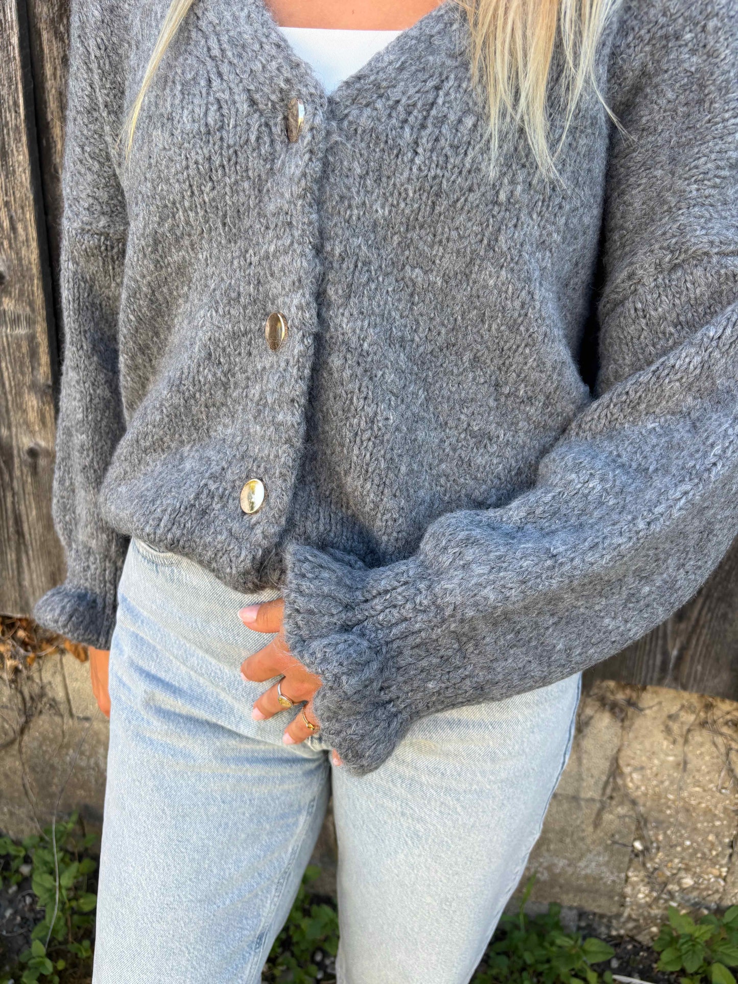 Cardigan "Malio" Grau