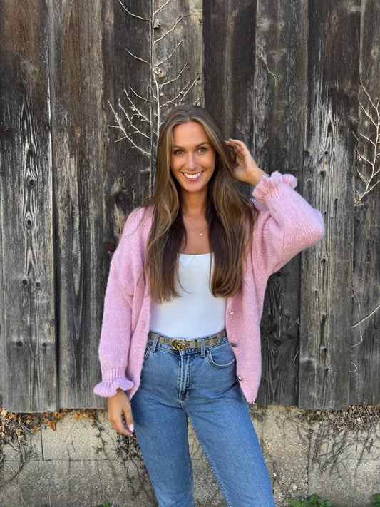 Cardigan "Malio" Rosa