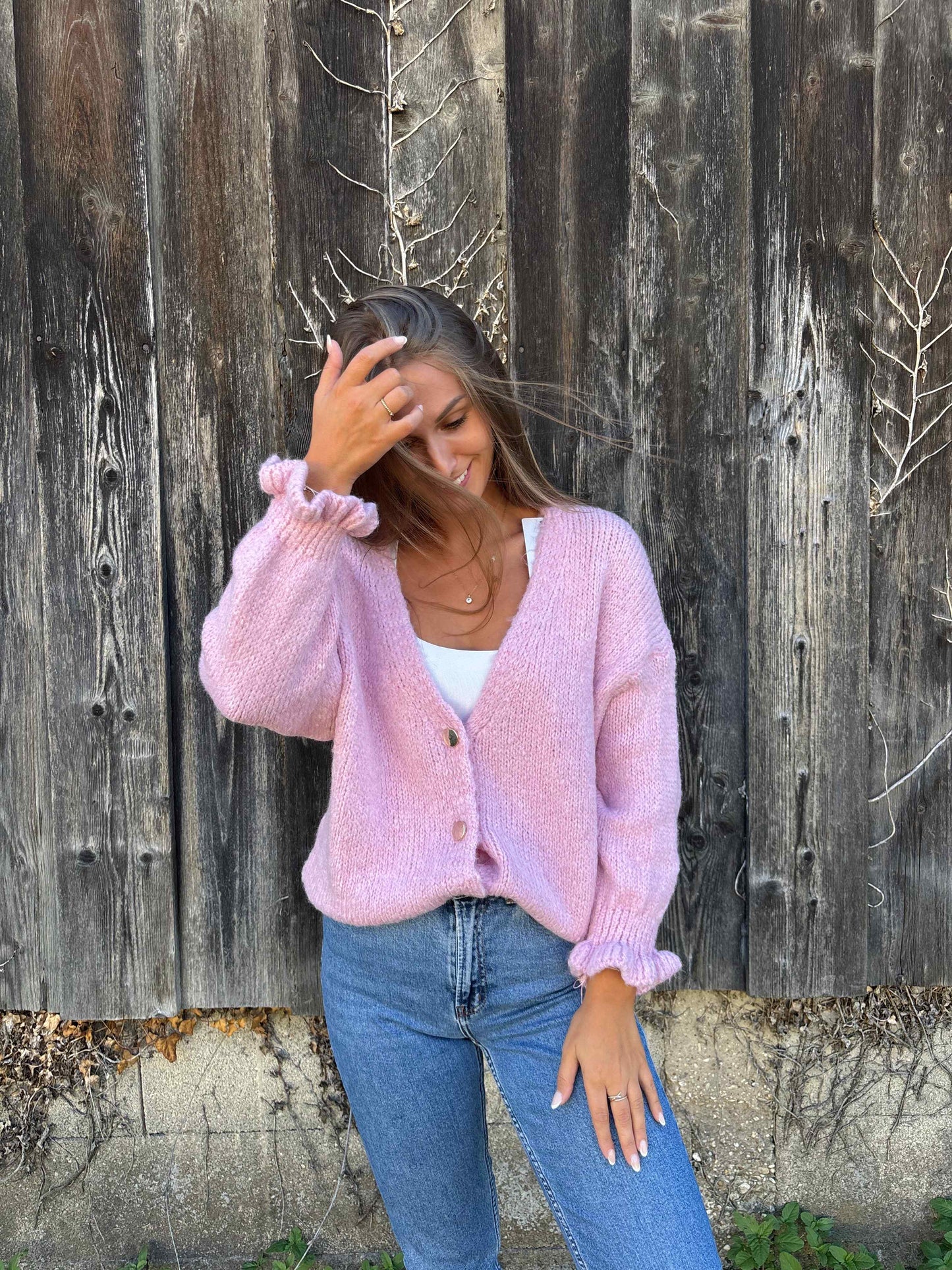 Cardigan "Malio" Rosa