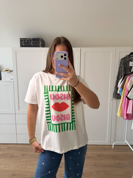 Statement Shirt "Bisou Bisou"