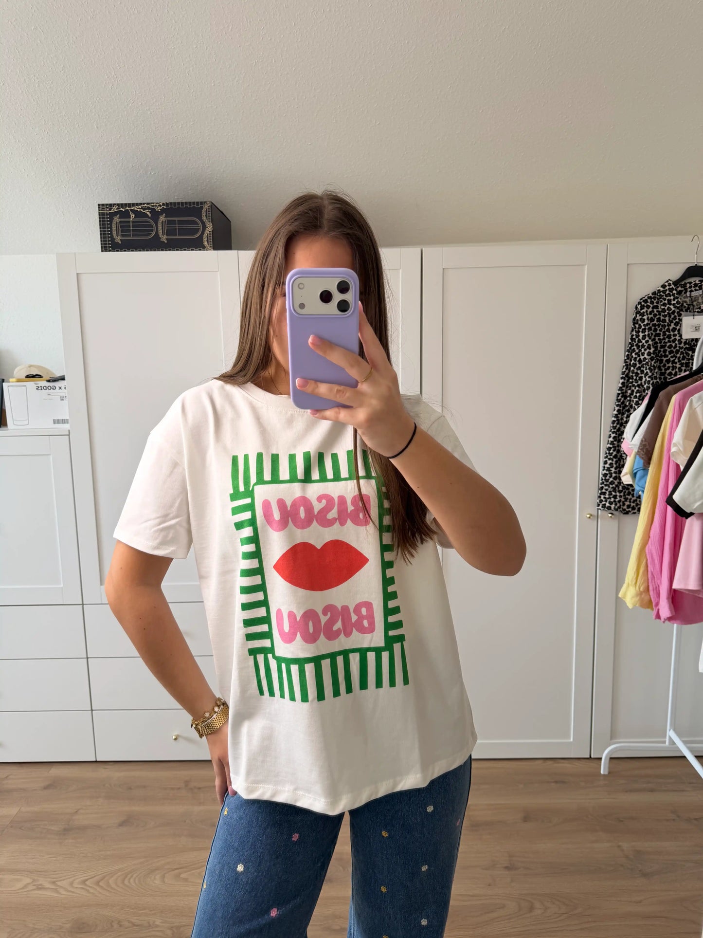 Statement Shirt "Bisou Bisou"