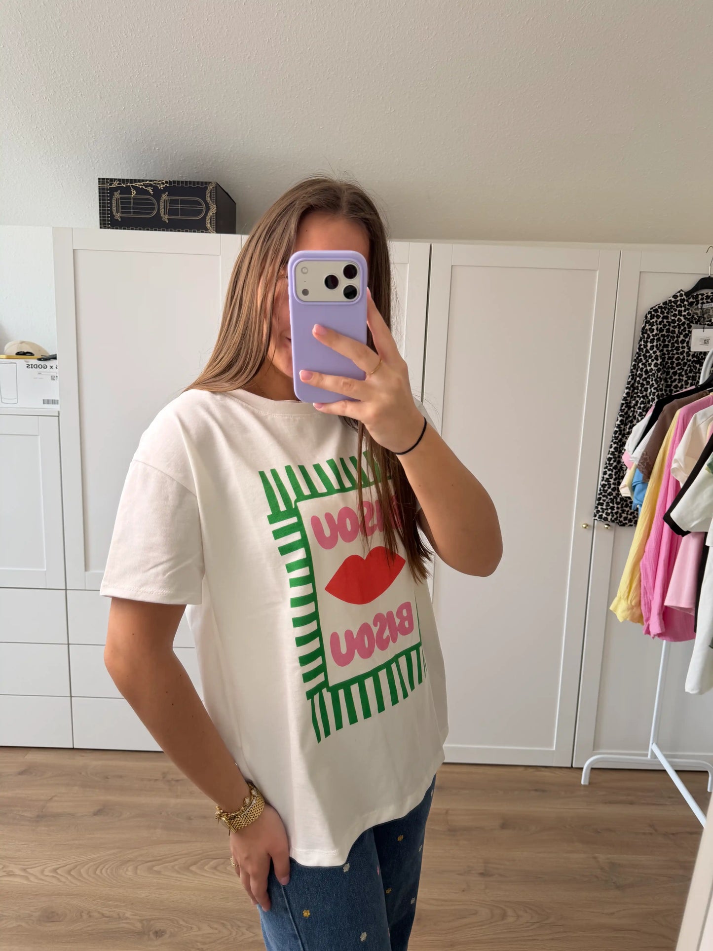 Statement Shirt "Bisou Bisou"