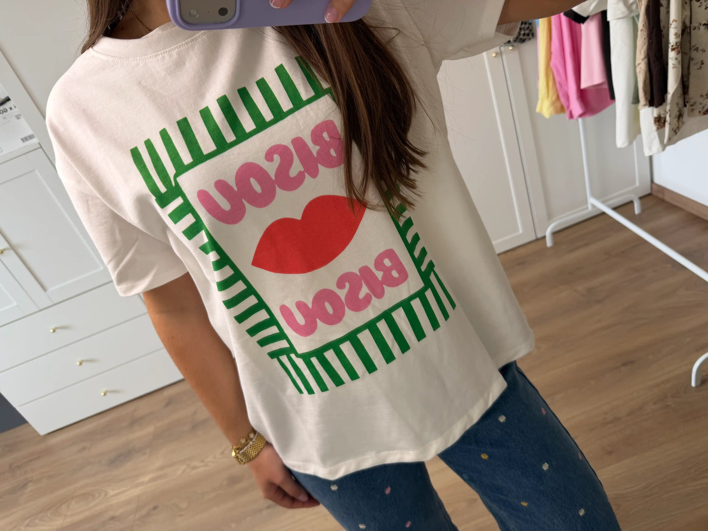 Statement Shirt "Bisou Bisou"