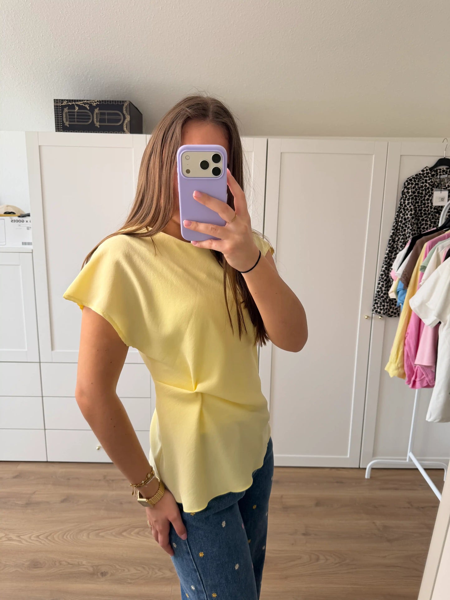 Blusenshirt "Twist" Gelb