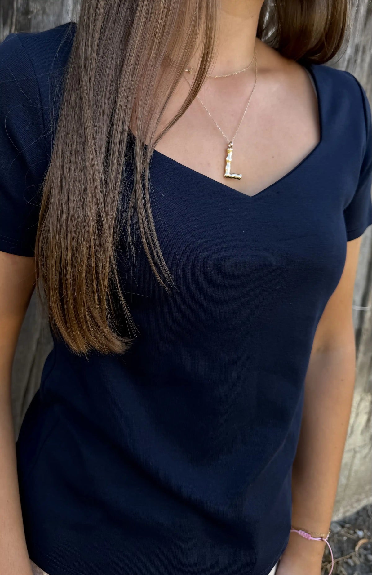 Basicshirt "Sweetline" Navy