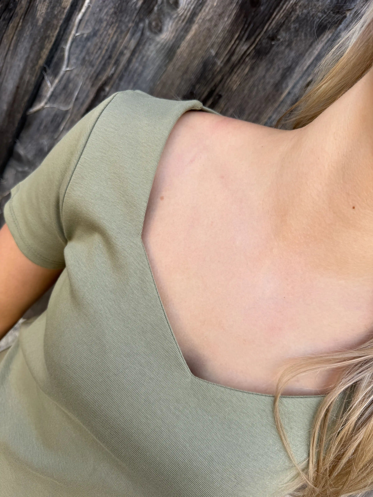 Basicshirt "Sweetline" Salbeigrün