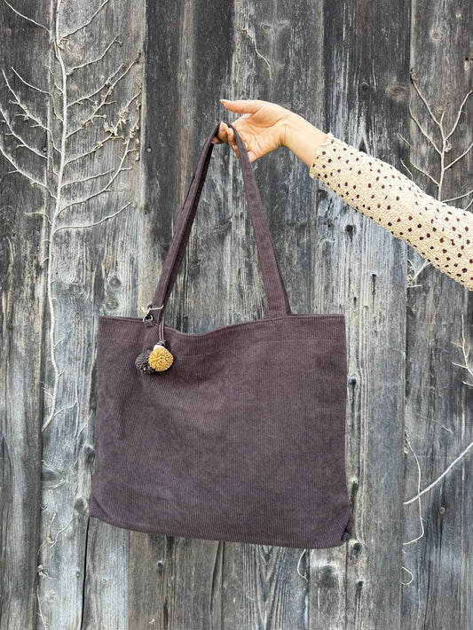 Tasche "Cord Carry" Schokobraun