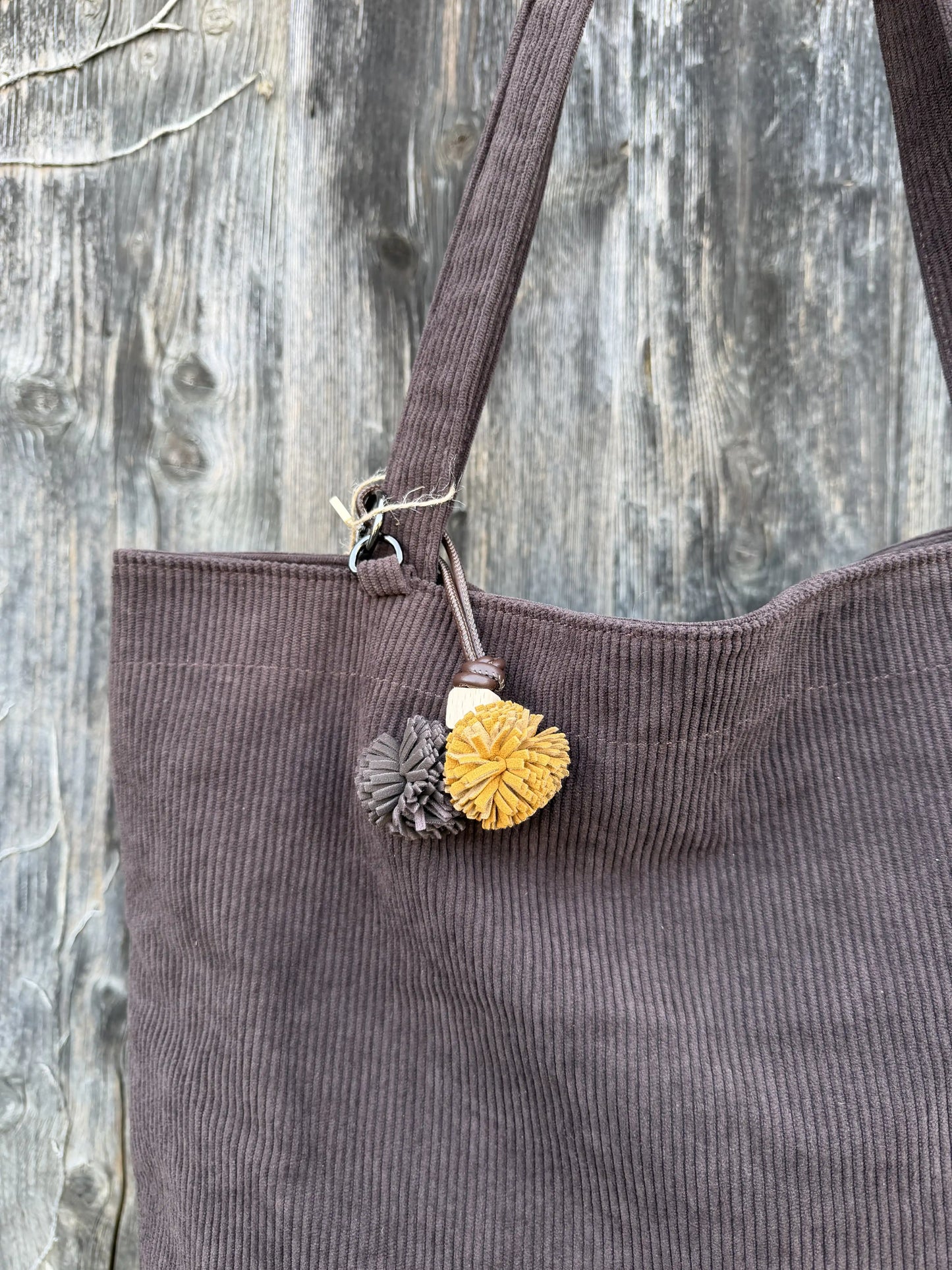 Tasche "Cord Carry" Schokobraun