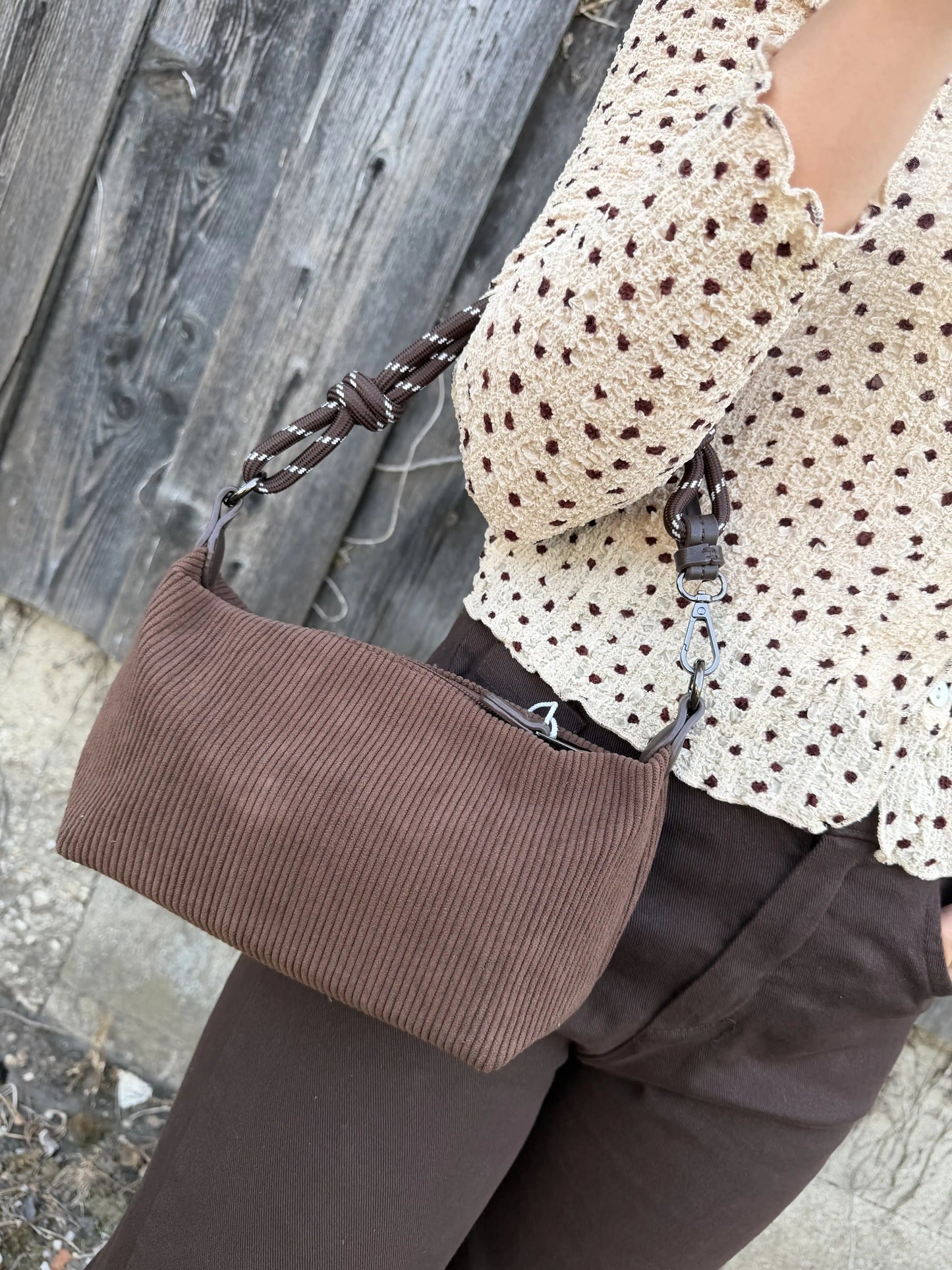 Tasche "Knot Cord" Schokobraun