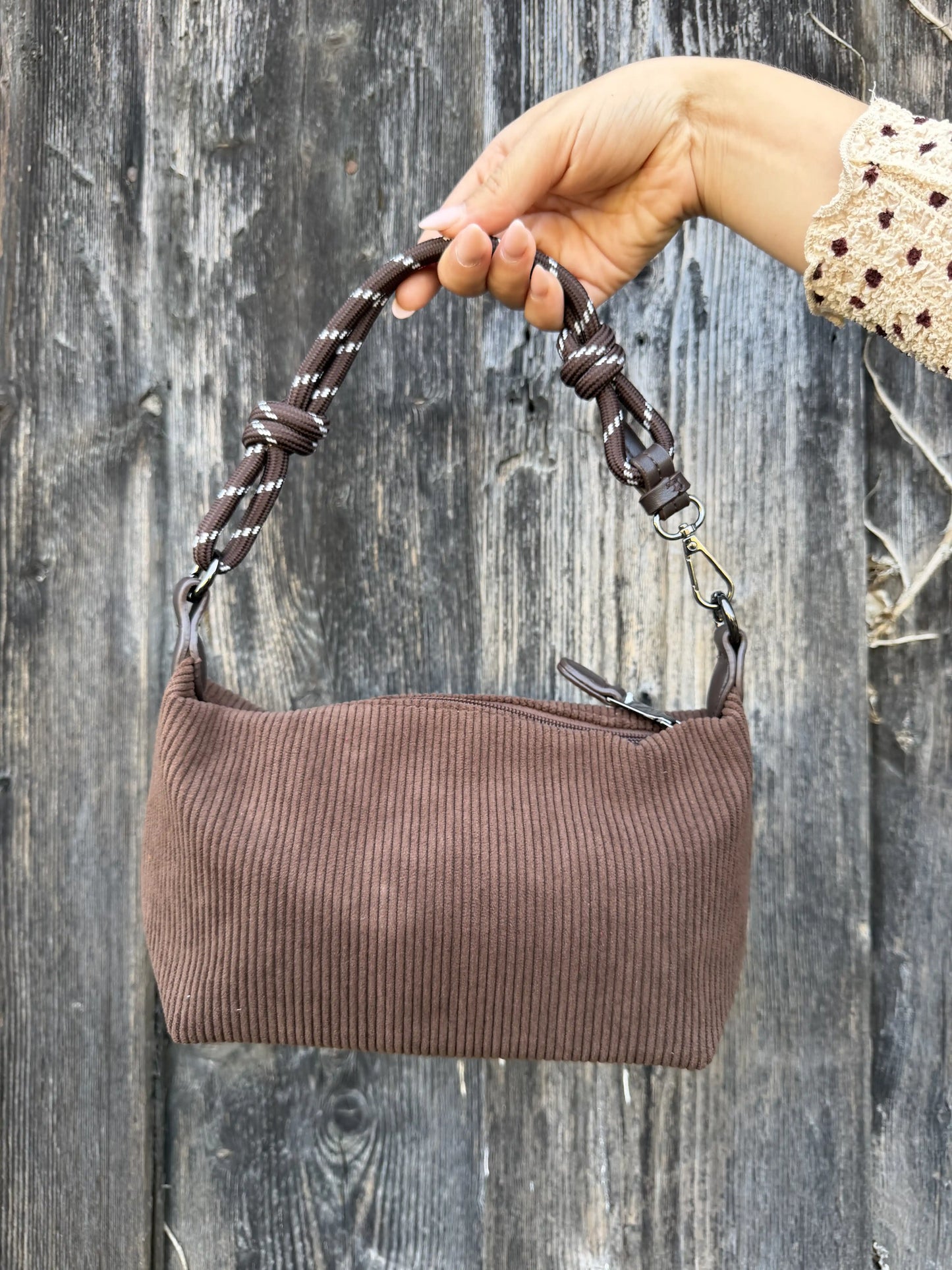 Tasche "Knot Cord" Schokobraun