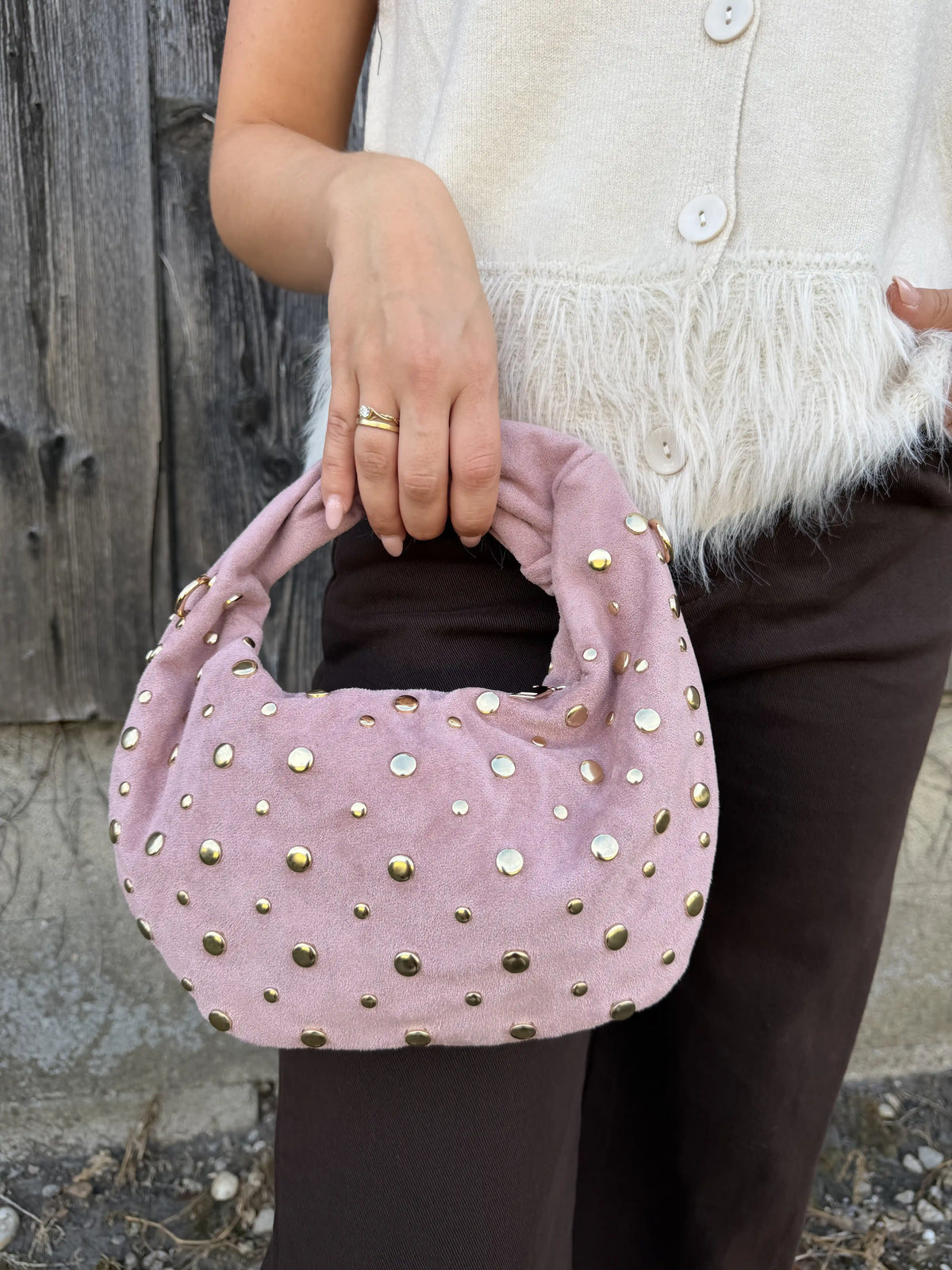 Tasche "Knot Stud" Rosa