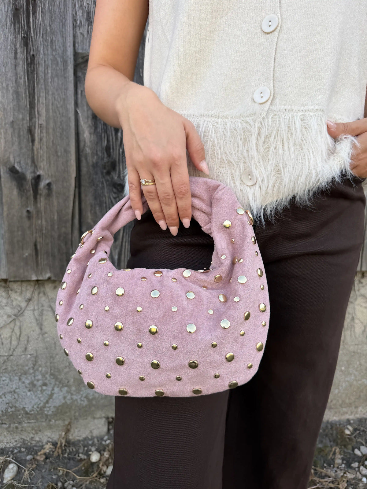Tasche "Knot Stud" Rosa