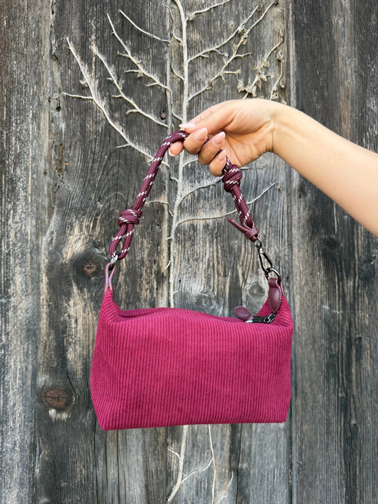 Tasche "Knot Cord" Weinrot