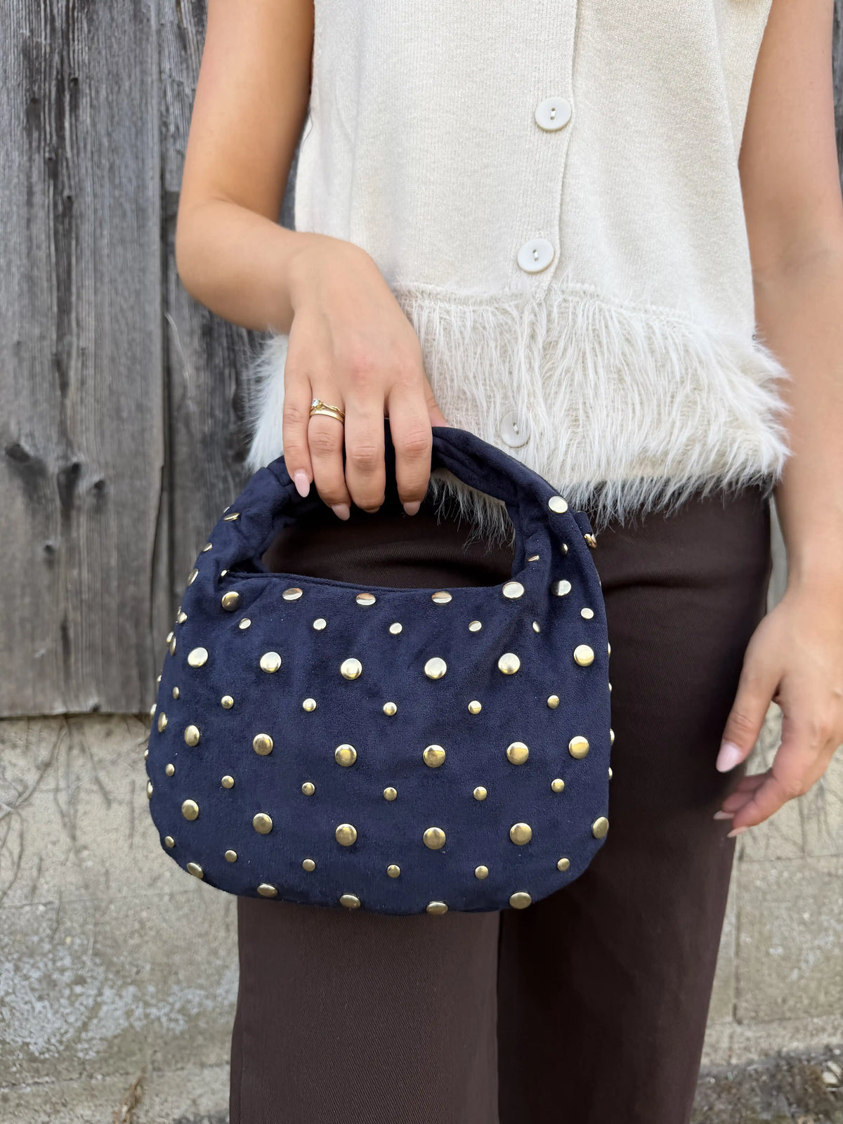 Tasche "Knot Stud" Navy