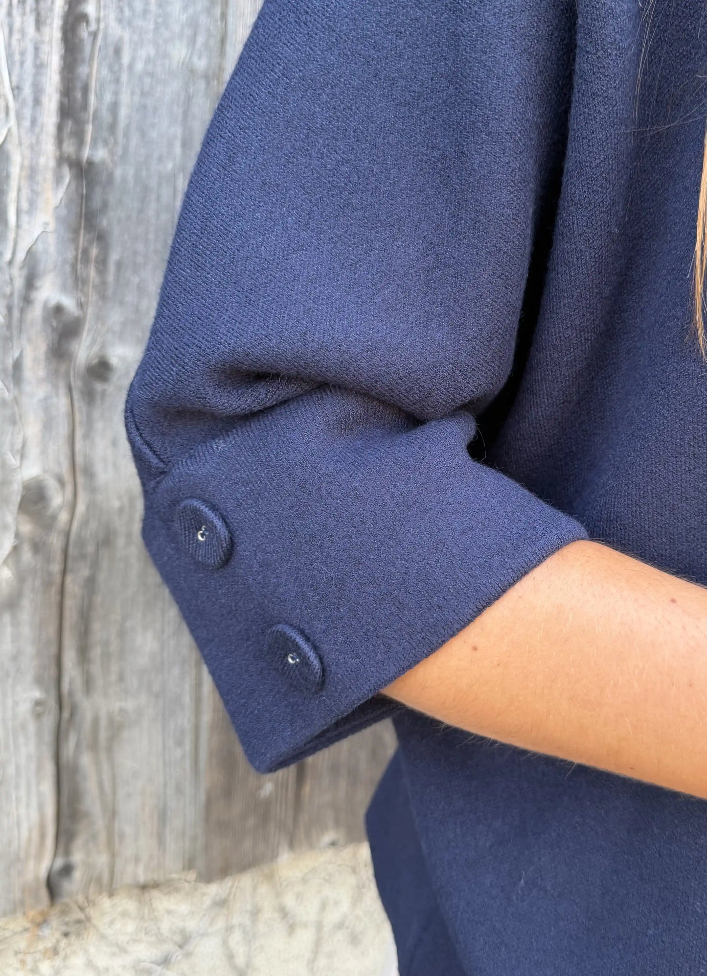 Pullover "Pearlykragen" Navy