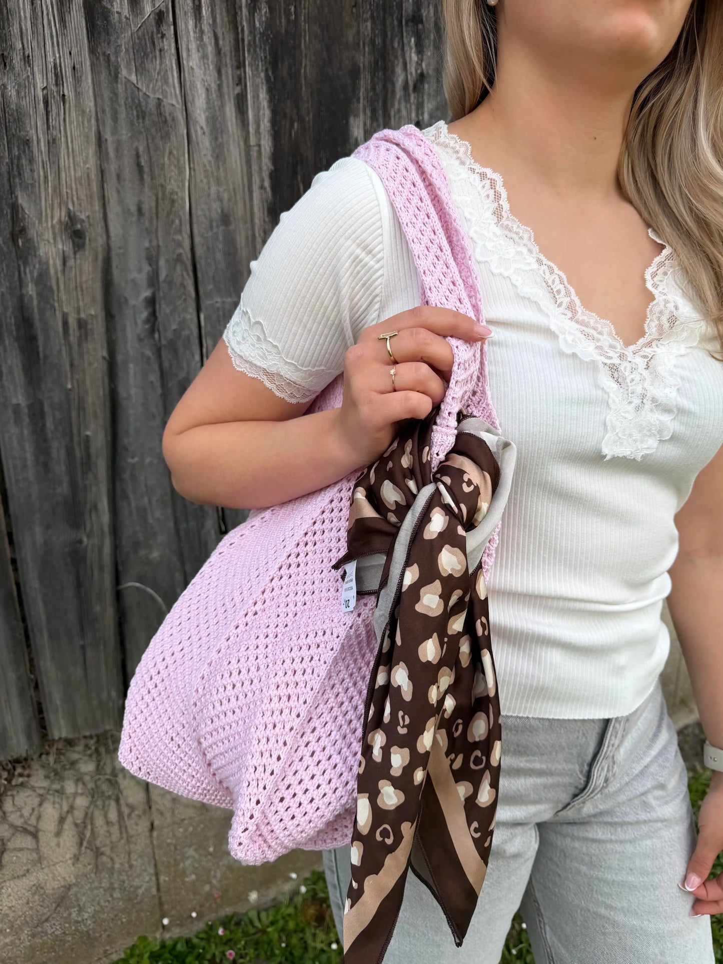Häkeltasche "Crochet" Rosa