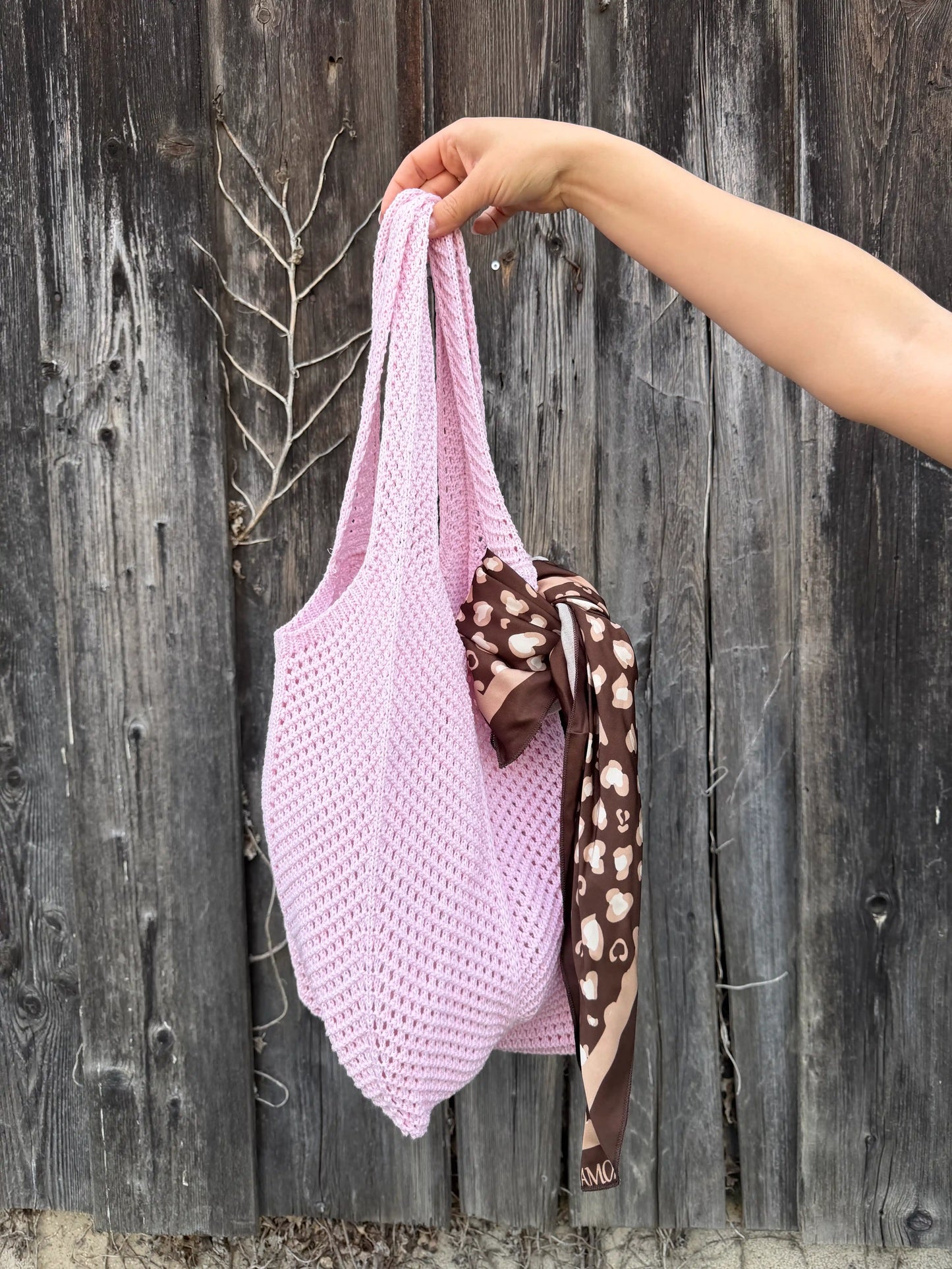 Häkeltasche "Crochet" Rosa