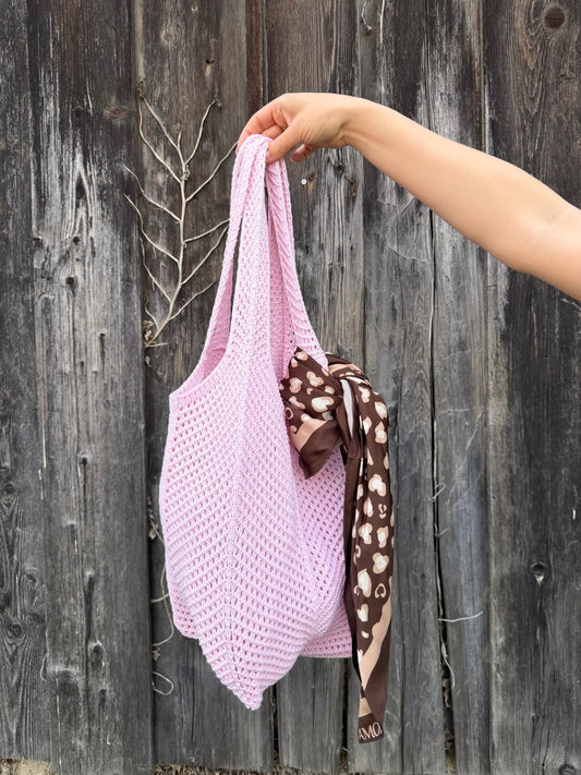 Häkeltasche "Crochet" Rosa