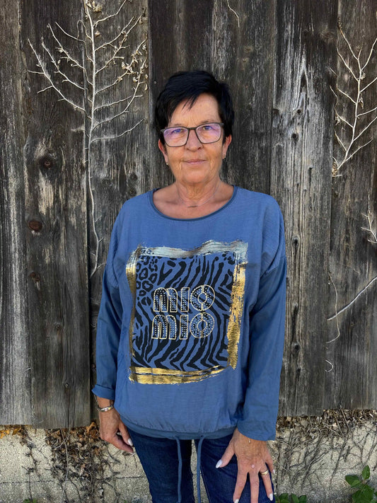 Langarmshirt "MioMio" Blau