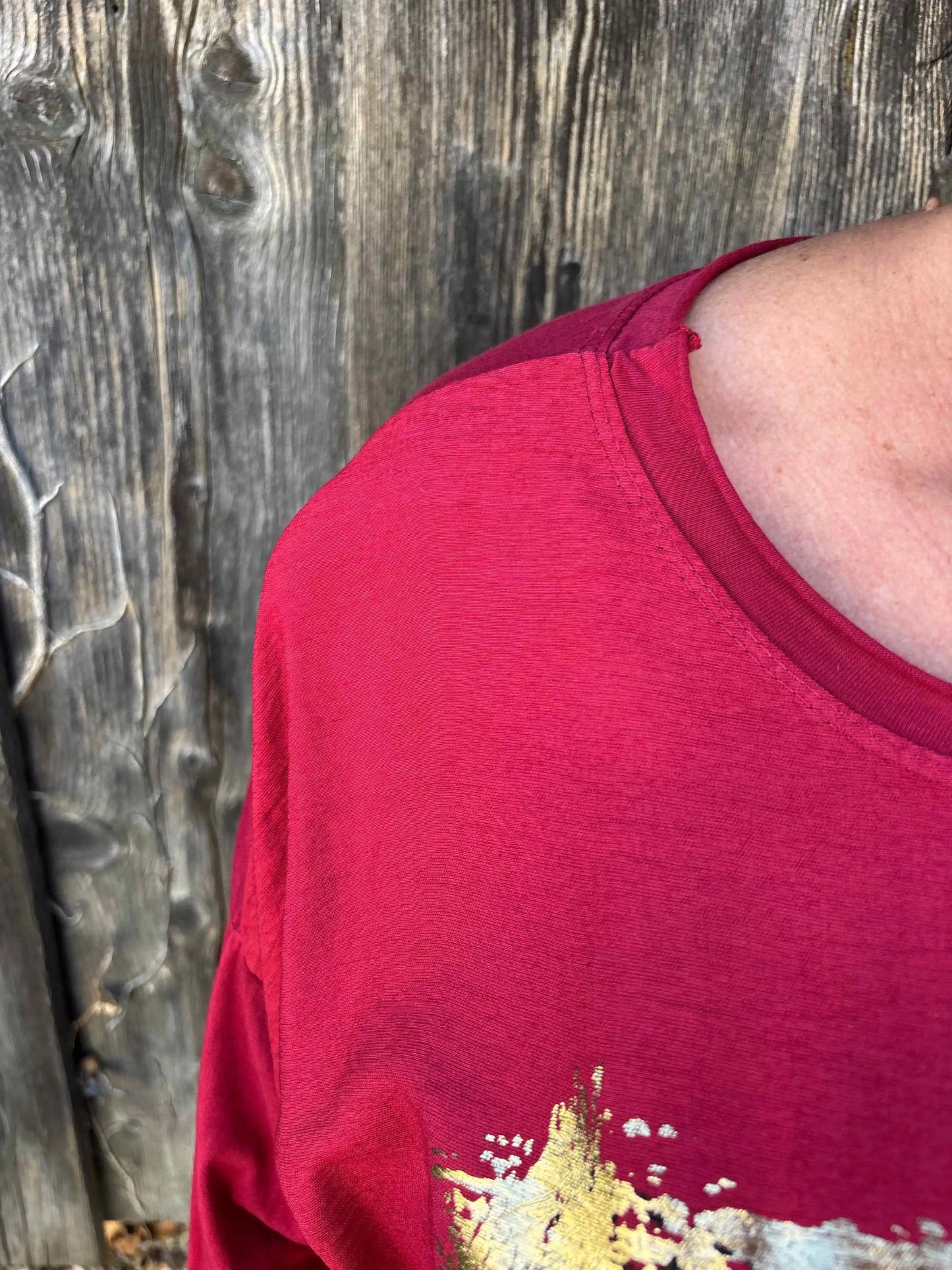 Langarmshirt "MioMio" Weinrot