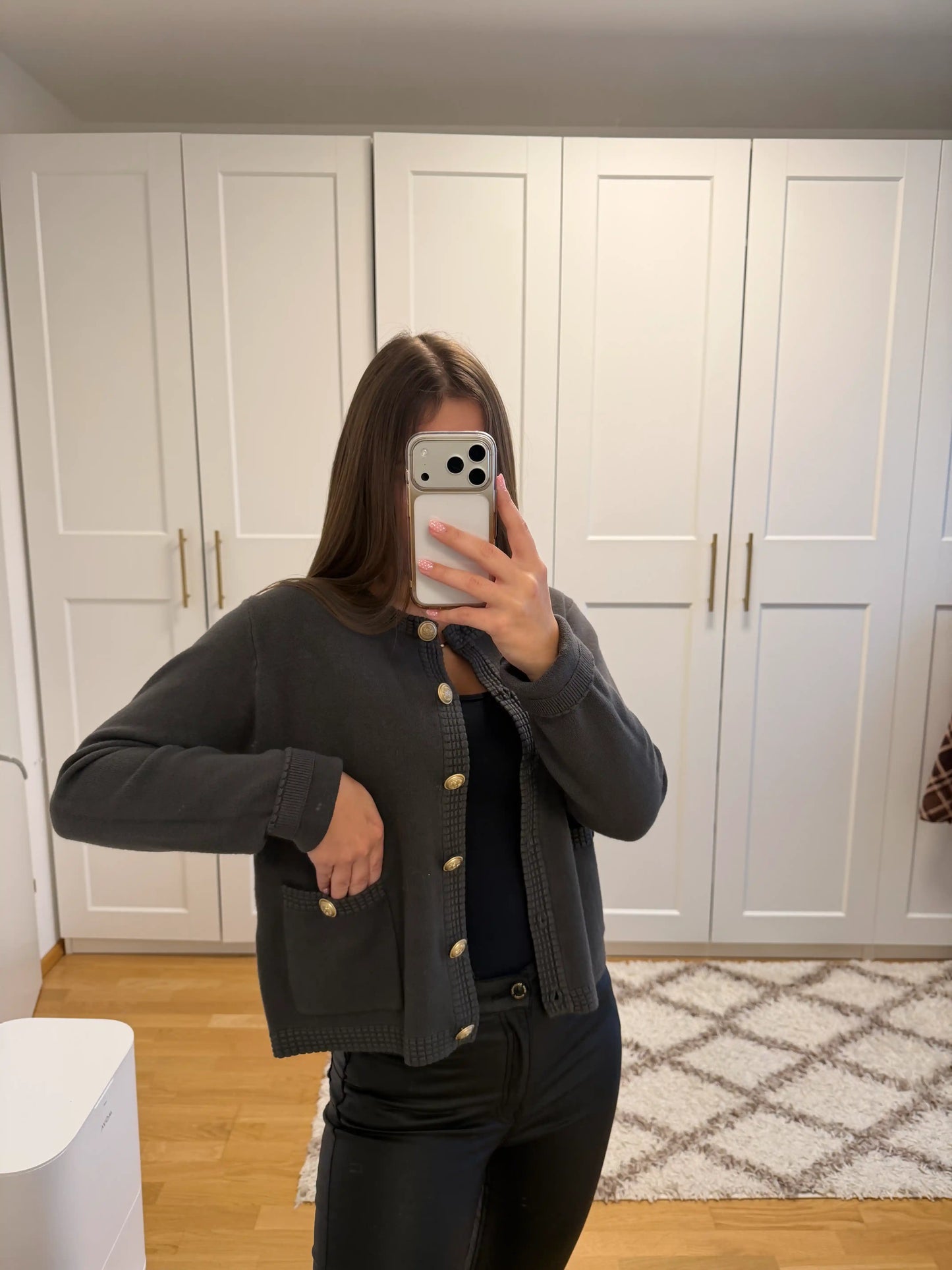 Jacke "Classic Button" Olive